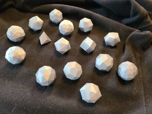 3D Printed Catalan Solids - Medium