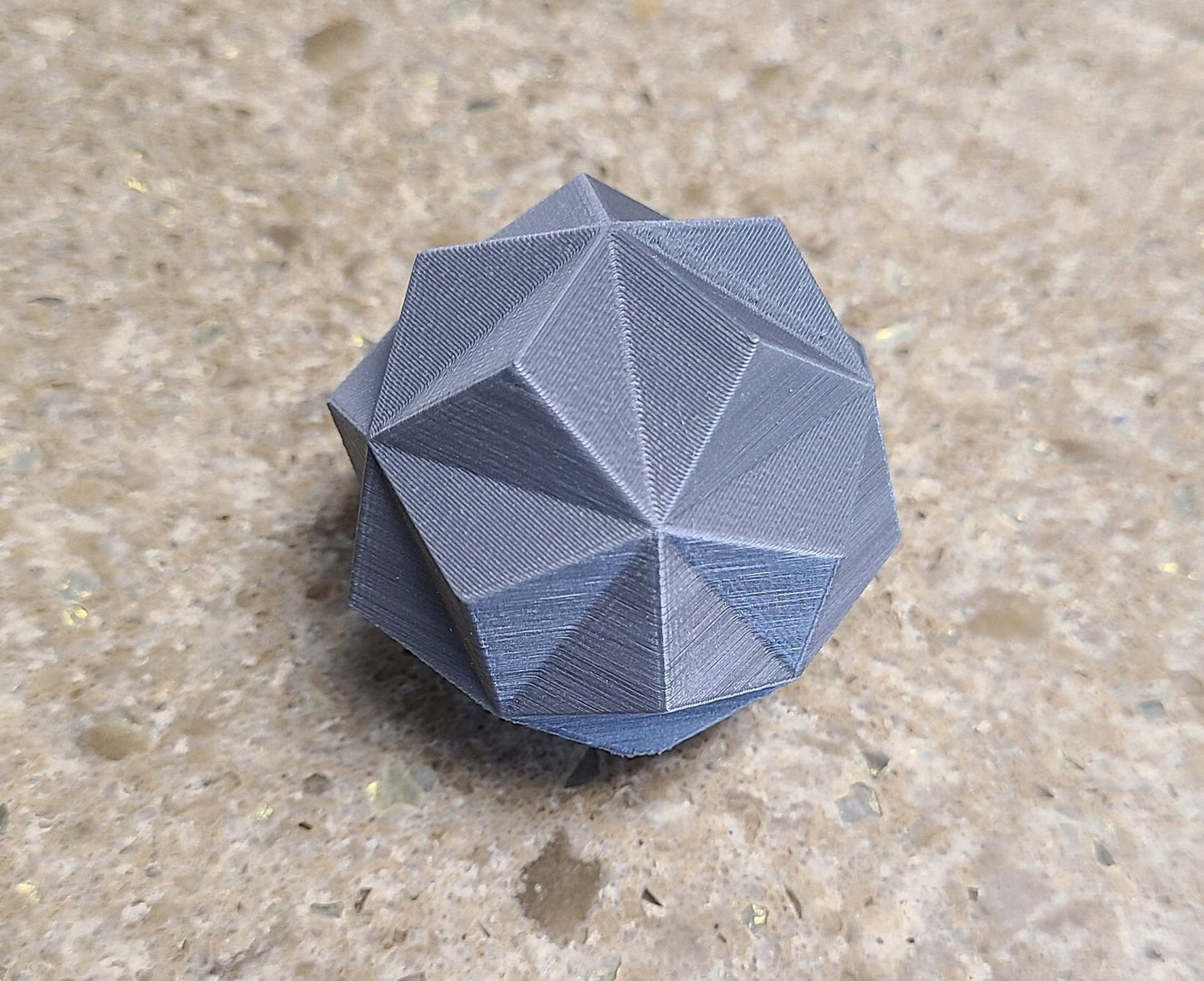 3D Printed "Triambic Icosahedron" Polyhedral Stellation